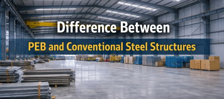 difference between PEB and conventional steel structures